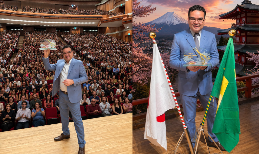 De Hortolândia para o Japão: Ricardo Mendes premiado no exterior